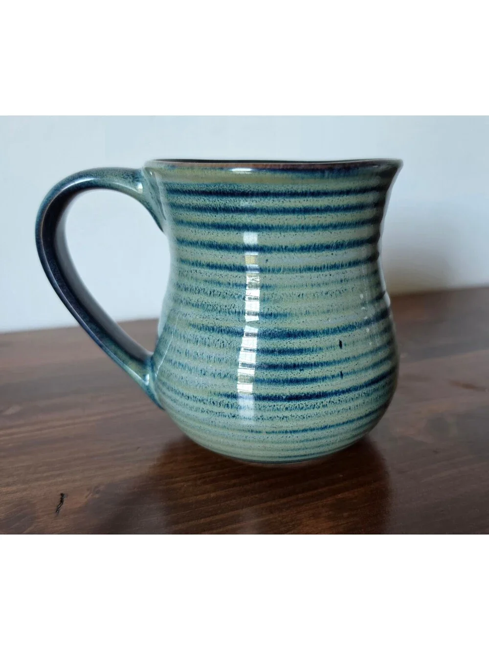 Colorado Bear Mug 3D Raised Ceramic Coffee Cup Blue Grn Drip Glaze Souvenir,415